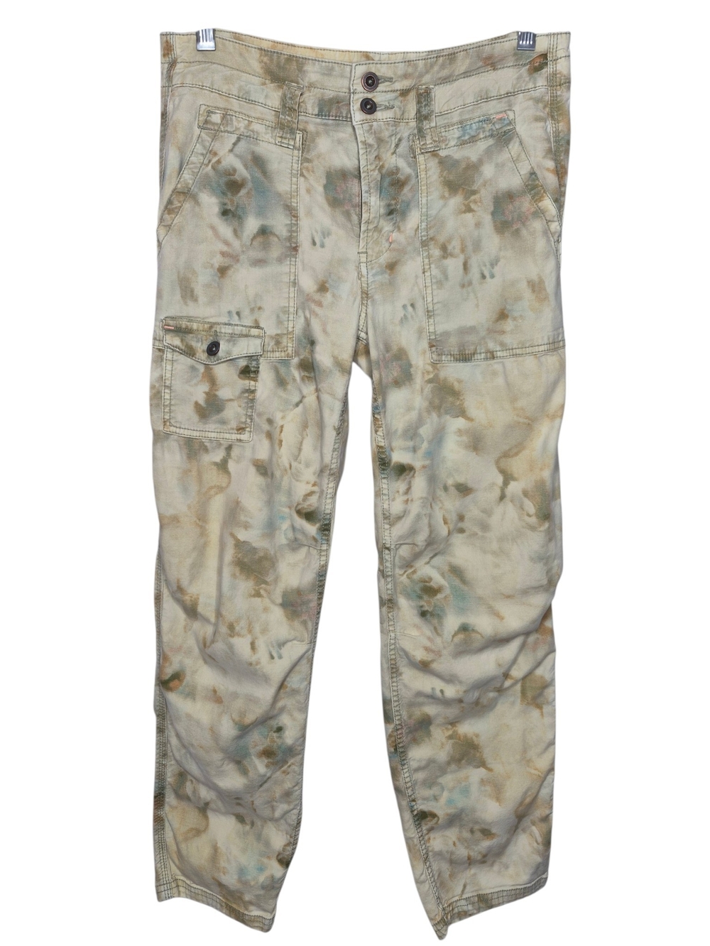 Anthropologie The Wanderer Cotton Linen Utility Cargo Pants Womens 25P